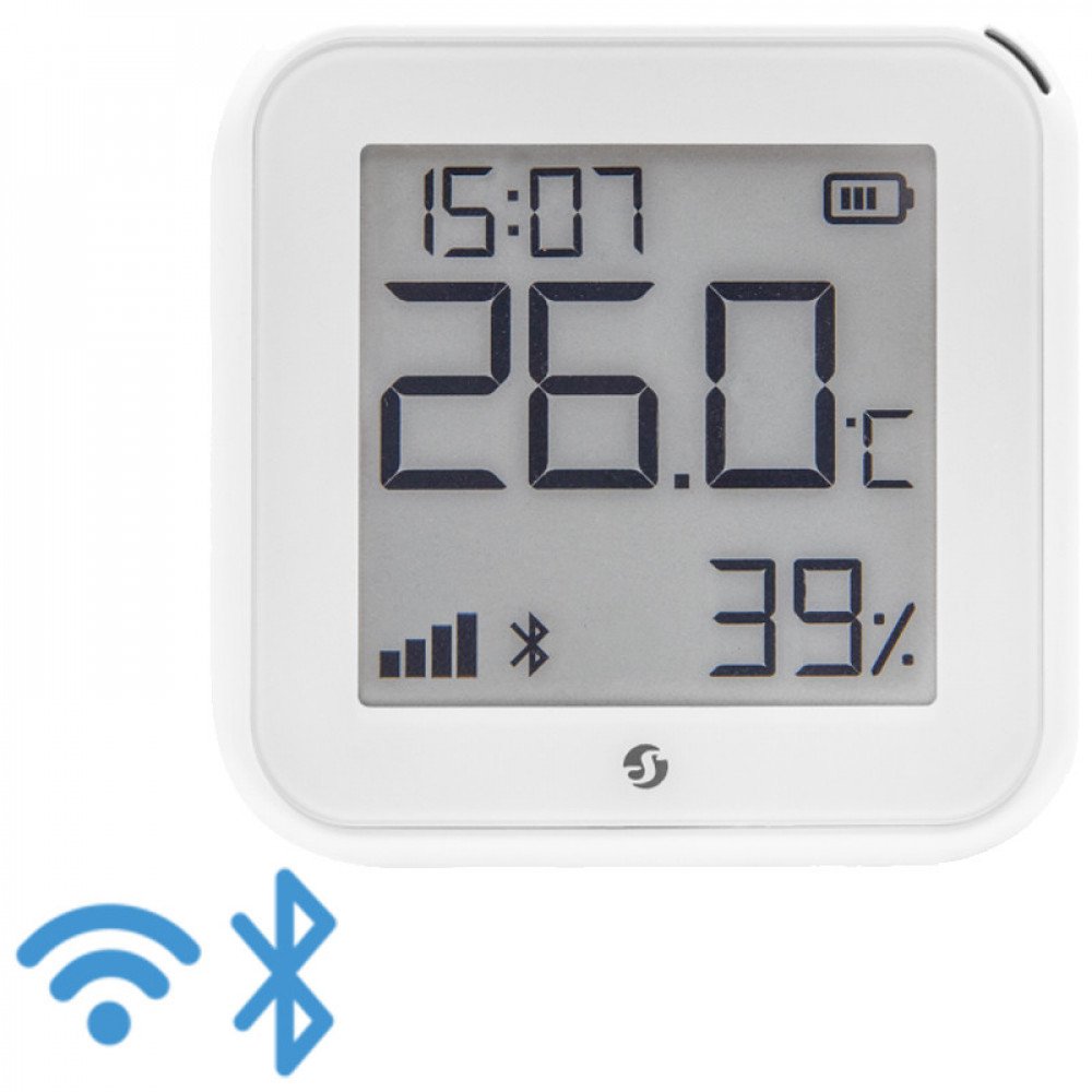 Temperatūros ir drėgmės jutiklis Shelly H&T Gen 3 White