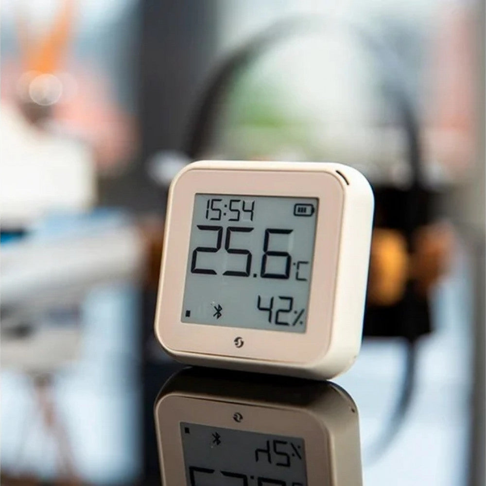 Temperatūros ir drėgmės jutiklis Shelly H&T Gen 3 dramblio kaulo sp.