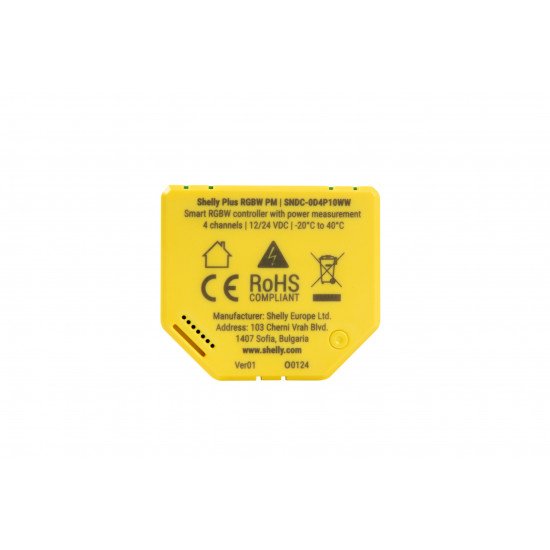 LED juostos valdiklis Shelly Plus RGBW PM