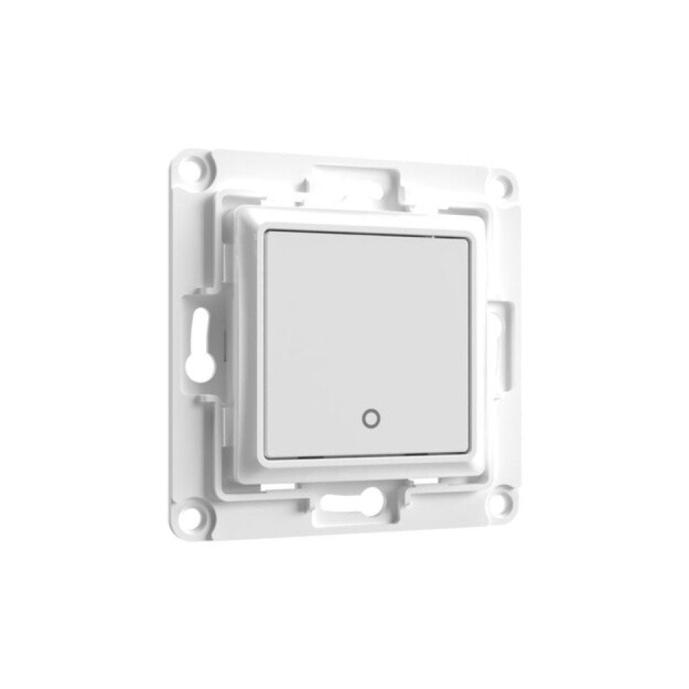 Sieninis jungiklis su 1 mygtuku baltos sp. Shelly wall switch 1