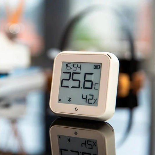 Temperatūros ir drėgmės jutiklis Shelly H&T Gen 3 dramblio kaulo sp.