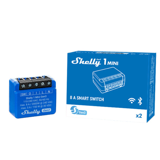 Wi-Fi valdoma išmanioji relė Shelly 1 Mini Gen3