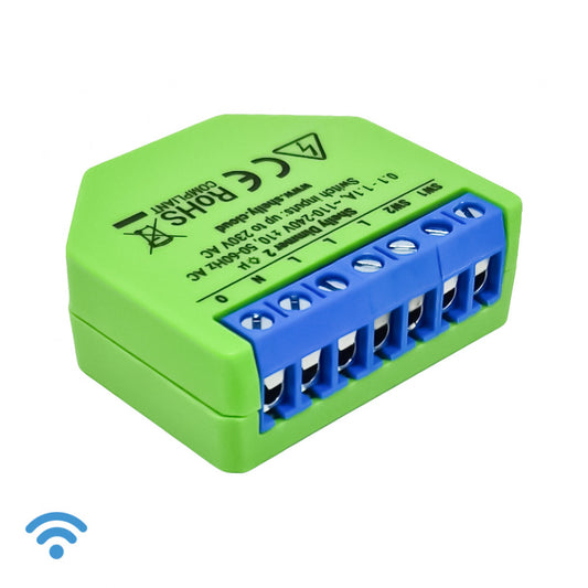 Wi-Fi šviesos ryškumo ir įjungimo/išjungimo reguliatorius Shelly Dimmer 2 x2