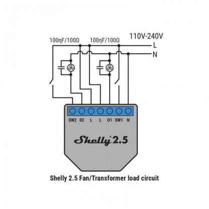 Įtampos šuolių slopintojas Shelly RC snubber