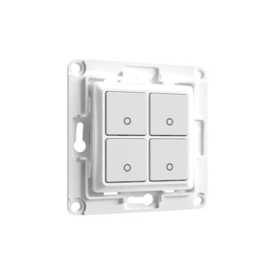 Sieninis jungiklis 4 mygtukų baltos sp. Shelly wall switch 4