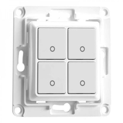 Sieninis jungiklis 4 mygtukų baltos sp. Shelly wall switch 4