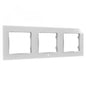Triple wall frame for switch, white. Shelly Wall frame 3 