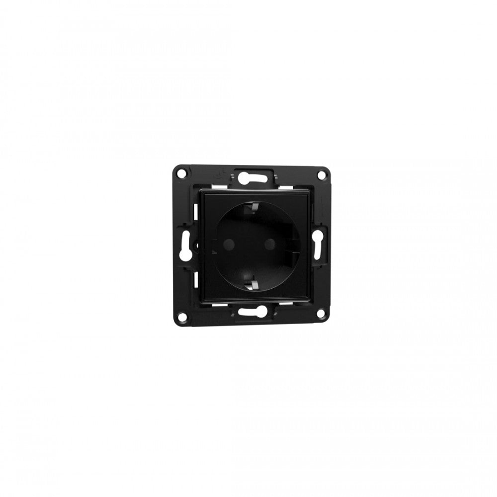 Wall socket black Shelly EU 