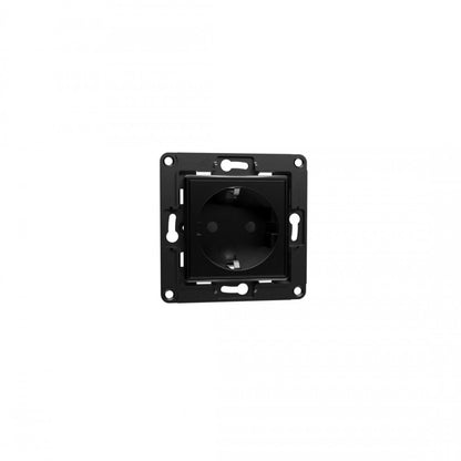Wall socket black Shelly EU 