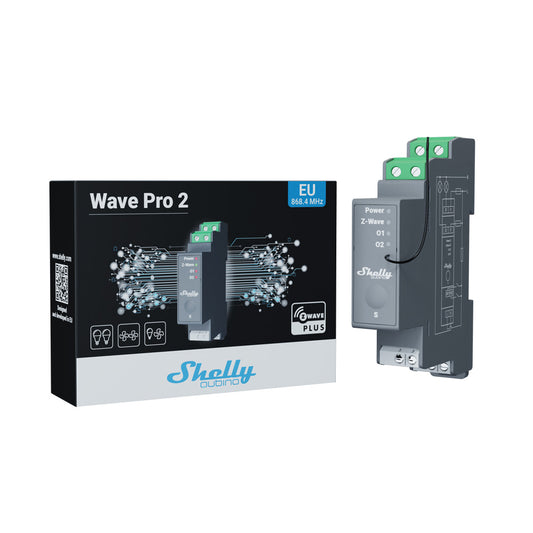 Išmanioji Wi-Fi Bluetooth LAN relė Shelly Qubino Wave PRO 2