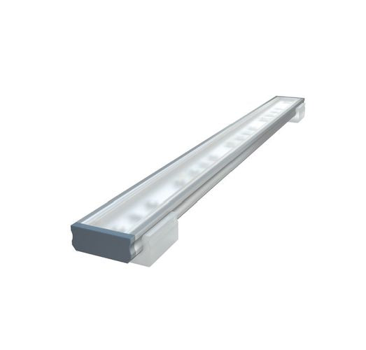 Profilis aliuminis anoduotas LED juostoms paviršinis, D, 1m LUMINES