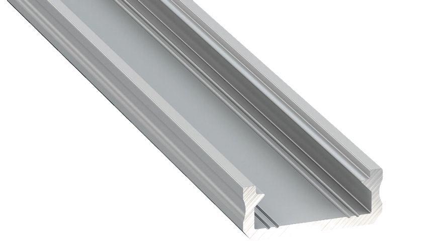 Profilis aliuminis anoduotas LED juostoms paviršinis, D, 1m LUMINES