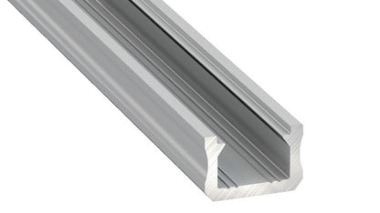 Profilis aliuminis anoduotas LED juostoms SLIM paviršinis, X, 2.02m LUMINES