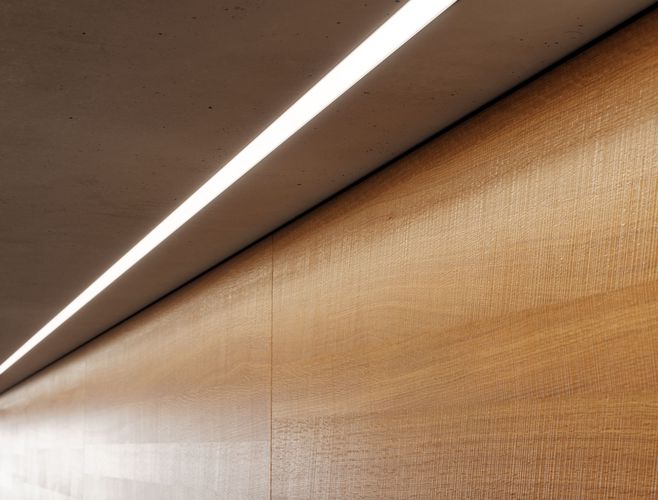 Profilis aliuminis anoduotas LED juostoms įleidžiamas, priglaistomas, HIRO, 2m